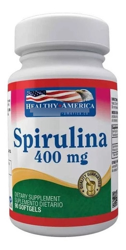 Spirulina 400mg 90softgels Healthy America Espirulina