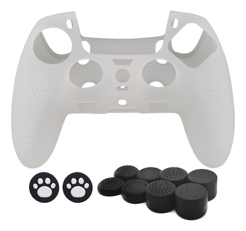 Funda De Silicona Para Controlador Ps5 Dualsense Edge Blanca