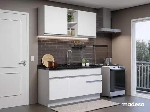 Armario De Cocina Compacta 150cm Glamy Madesa 02