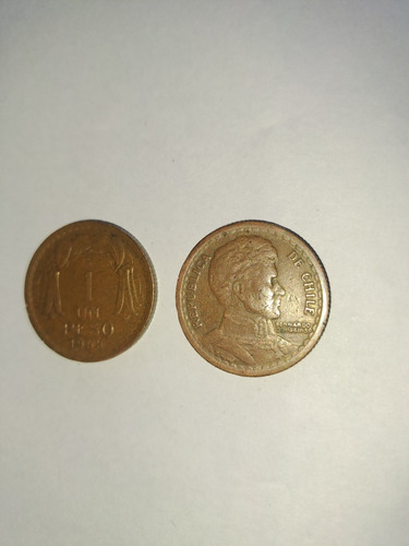 Vendo 160 Monedas De 1 Peso Chilenodel Año 42 Al 54 Muy Bue