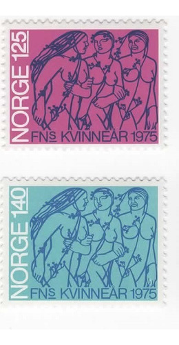 Noruega Año Internacional De La Mujer 1975 Mnh