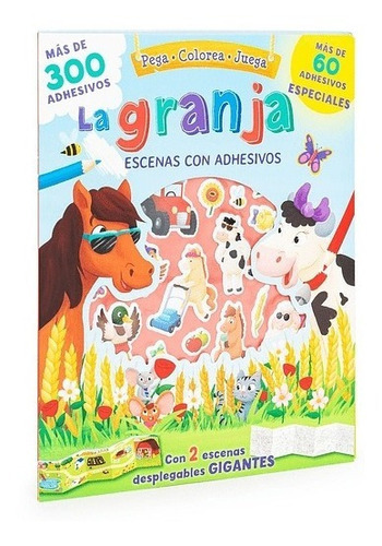 Pega, Colorea Y Juega - La Granja, De Panini. Editorial Panini, Tapa Blanda En Español, 2018