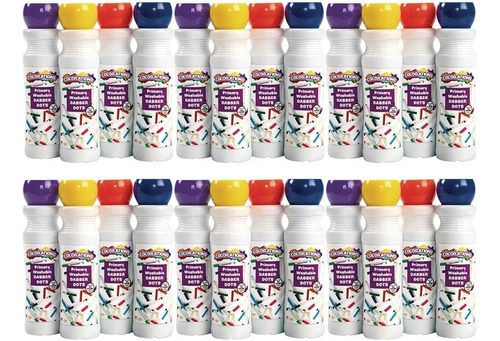 Colorations Dabber Dot Markers 4 Colores Por Juego, 6 Cada Y