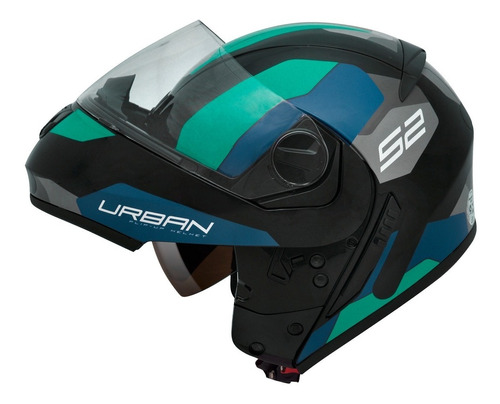 Capacete Peels Urban Sync Preto/oceano Com Oculos Robocop