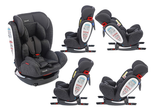 Imagen 2 de 10 de Butaca Auto Bebe Doble Isofix Reclinable De 0 A 36 Kg