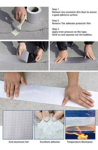 . Cinta Impermeable Para Reparar Fugas Aplicada Al Techo De