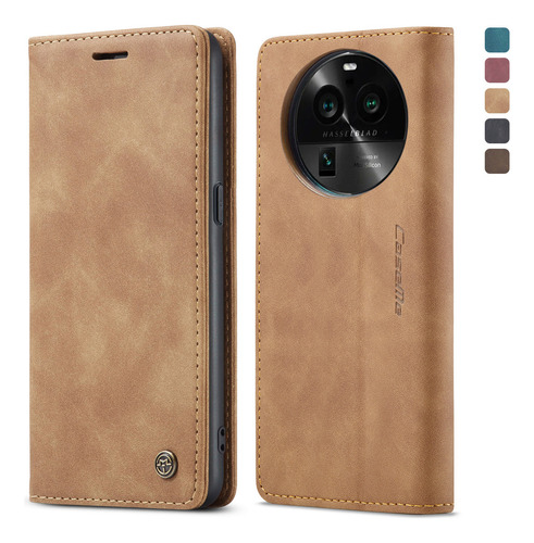 Genérica Leather case - Azul - OPPO FindX6 Pro