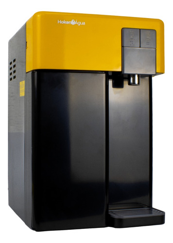 Purificador Agua Gelada Compressor Hoken Bacteriológico Cor Preto e amarelo 110V