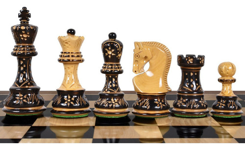 Juego Ajedrez Madera Profesional Piezas Rusia