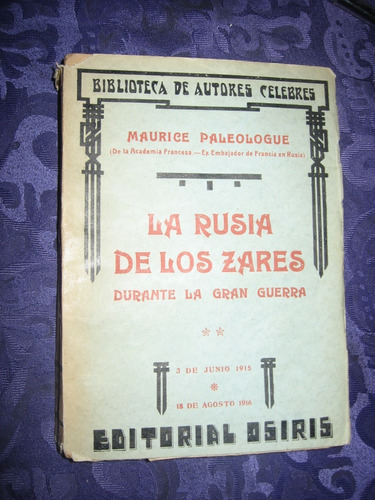 La Rusia De Los Zares Durante La Gran Guerra Año 1934