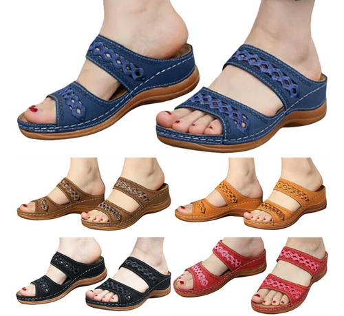 Zapatillas De Suela Gruesa De Gran Tamaño Para Mujer
