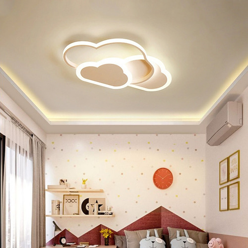 Lámpara Techo En Forma Nube Blanca Dormitorio