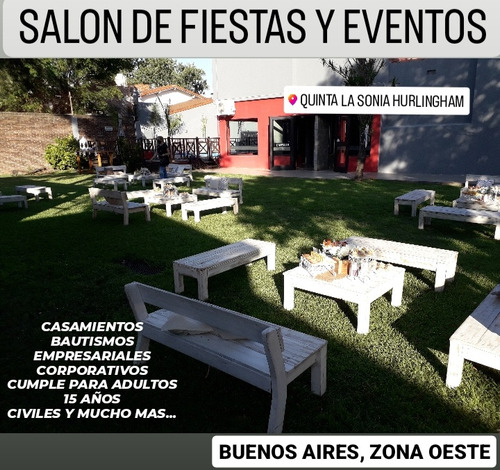 Quinta Para Eventos,salon De Fiestas,lo Mejor De Zona Oeste