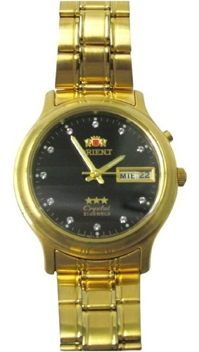 Relógio Orient Masculino Médio Automático Dourado Fem0301yf9