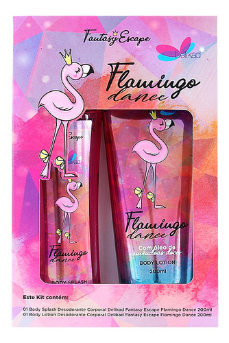 Delikad Fantasy Flamingo Dance - Lotion 200ml + Spash 200ml