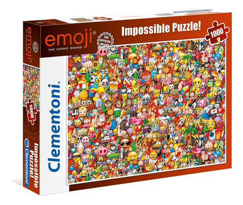 Clementoni 39388  Imposible Emoji Puzzle (1000 Piezas)