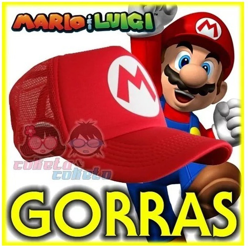 Gorras Mario Bros Vinilo Roja Nintendo - Coketa Coketo