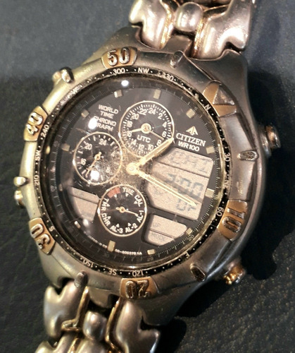 Citizen Chrono Wr100 Anadigi Combinado 40 Mm