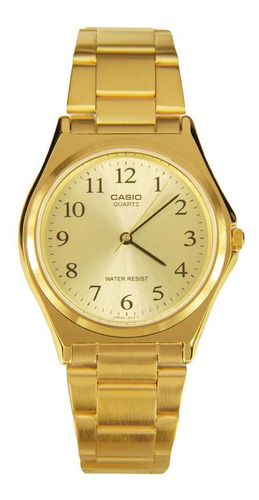 Reloj Casio Mtp 1130n 9b Para Caballero Dorado Original 