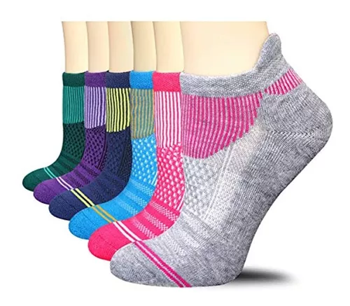 FUNDENCY Paquete de 6 calcetines deportivos para mujer