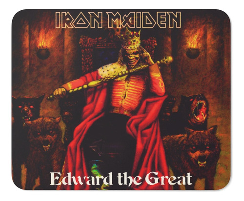 Rnm-0453 Mouse Pad Iron Maiden Edward The Great (21x17 Cms)