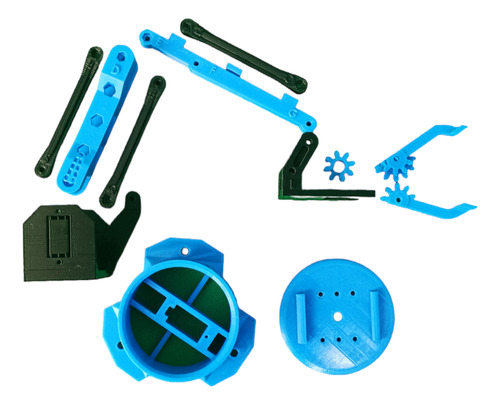 Kit De Brazo Robotico Servo Engrane Metálico Arduino