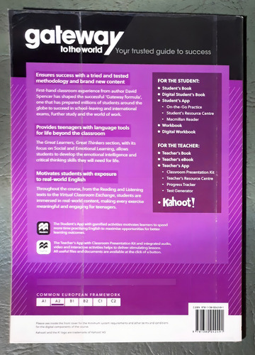 Gateway To The World A2 Libro de trabajo digital tapa blanda