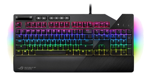 Teclado Mecanico Cherry Mx Red Switch Asus Rog Strix Flare Color del teclado Gunmetal grey Idioma Inglés US