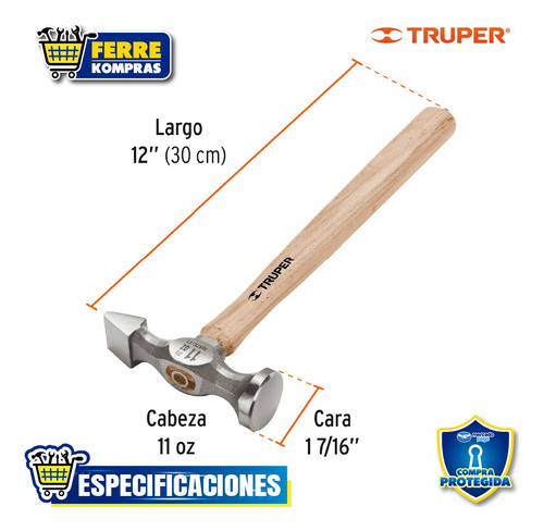 Martillo Desabollador 11 Oz Tipo Cincel,