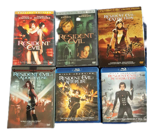 Resident Evil Películas. (6). (Usado)