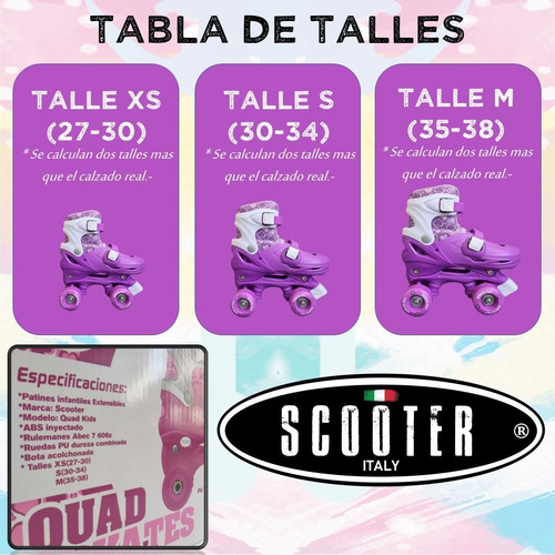 Imagen 7 de 9 de Patines Extensibles Scooter Artistico + Casco + Protecciones