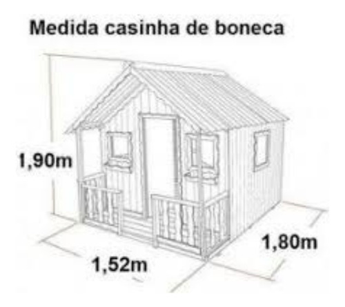 Projeto Linda Casinha Boneca E Parquinho Casas Madeira