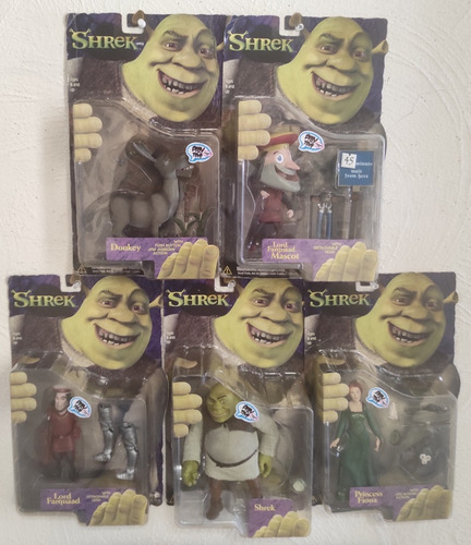 Mcfarlane Toys Shrek,fiona,burro,mascota & Farquaad 