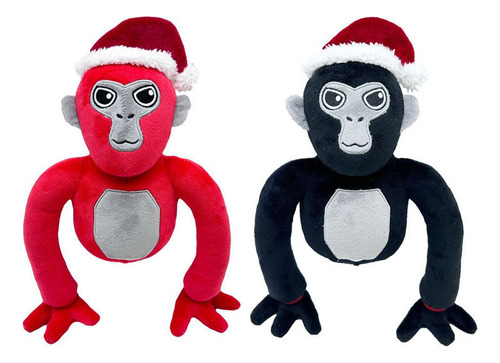 Gorilla Tag Gorro Navideño Peluche Gorila Multicolor 2pcs Color A