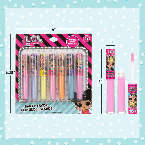 Set De Brillo Labial L.o.l Surprise, Paquete De 7 Unidades,