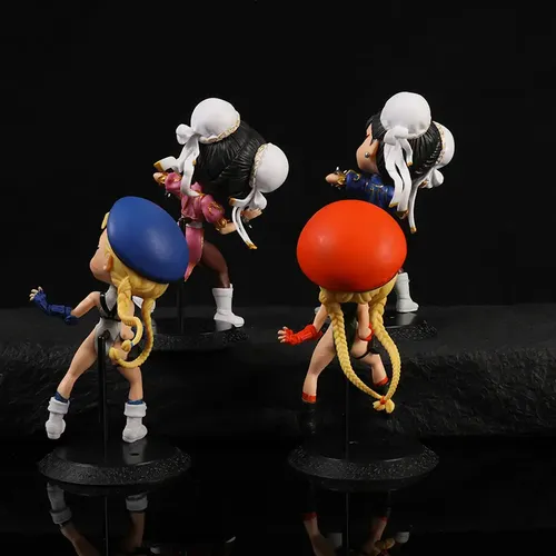 Figura Street Fighter Set X4 Cammy White Chun-li 15cm Games