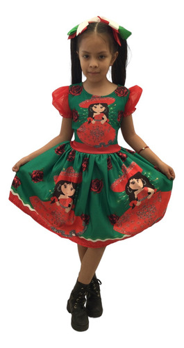Vestido Para Niña Mexicano Diseño Charra
