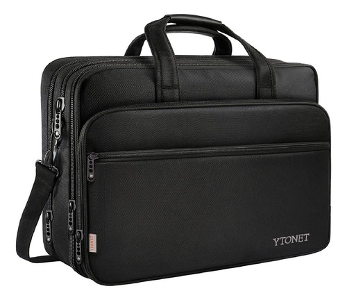 Maletín Portafolio Para Laptop De 17 In Hombre Impermeable Ytonet 108500BLK Negro