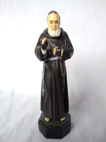 Imagem De Padre Pio 16 Cm Cor Pintura A Mão