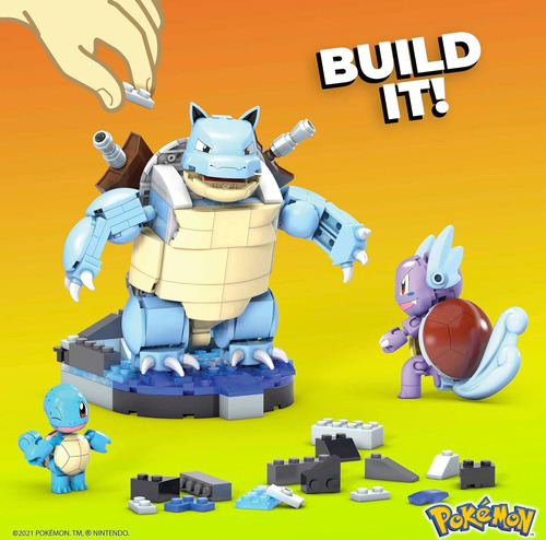Mega Construx Pokémon Blastoise Figura De Bloques