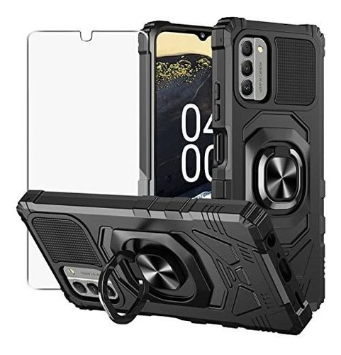 Para Nokia G100 Funda Con Cristal Templado Protector De Pant