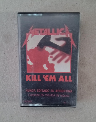 Cassette Metallica Kill Em All Kill Em All (Usado)