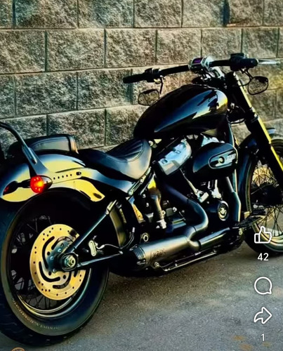 Hd Softail 1750 Cc Con Muchas Modificaciones Excelente Moto
