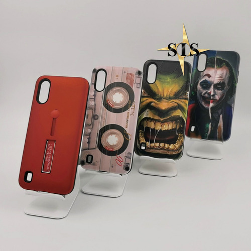 Imagen 6 de 10 de Estuche Protector Funda Samsung A01 + Vidrio Gratis