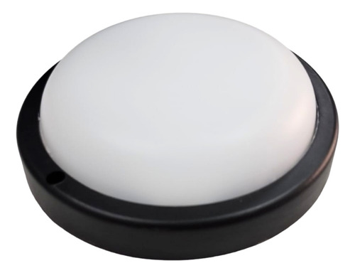 Tortuga Plafon Led Redonda Exterior Ip65 Negra / Blanca 8w