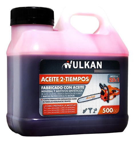 Aceite 2 Tiempos Wulkan 500cc