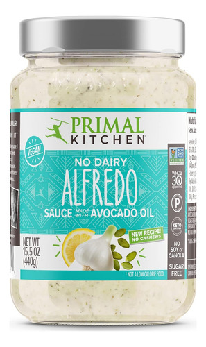 Primal Kitchen Salsa Para Pasta Alfredo Sin Lácteos, Paquete