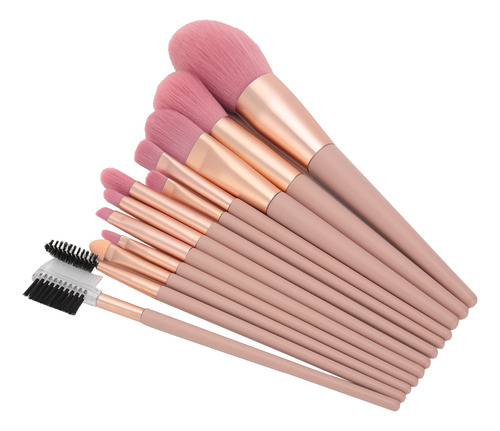 Juego De 12 Brochas De Maquillaje Para Rubor Facial En Polvo