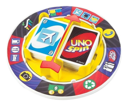Mattel Uno Spin Giratorio - Juego De Mesa Original