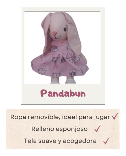 Conejo Peluche Pandabun Beige